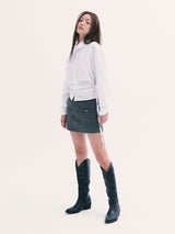 Leona tweed skirt CHARCOLE