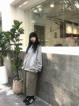 Daily slit cargo bendable long skirt