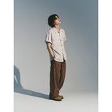 マティックスリラックスベルトパンツ / MATIX RELAXED BELTED PANTS_BRICK BROWN