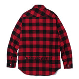 オーバーフィットフランネルシャツ/OVERFIT FLANNEL SHIRTS-RED+BLACK