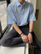ASCLO Perfect Over Cotton Short Sleeve Shirt (5color)