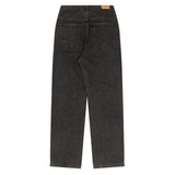 ボタンドストレートデニムジーンズ / BUTTONED STRAIGHT BLACK GRAY DENIM JEAN [6879]
