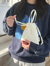 Strap string pouch-basic