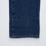 ワイドフィットロールアップチェックデニムパンツ/WIDE FIT ROLL-UP CHECK DENIM PANTS [6882]