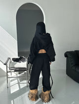 Valen Napping Backless Hoodie