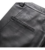 ラムスキンカーブラインパンツ/LAMSKIN CURVED LINE PANTS