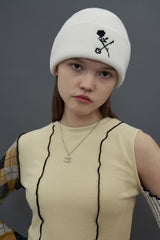 [20W]ROSE KNIT BEANIE / IVORY (4614350340214)