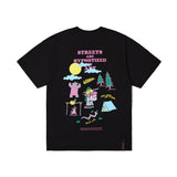 ハンティングオーバーサイズTシャツ / HUNTING OVERSIZED T-SHIRTS LIGHT BROWN / BLACK