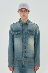 FLOWER DENIM JACKET