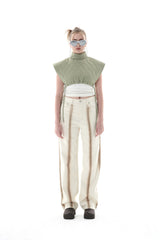 キルティングクロップベスト/QUILTING CROPPED VEST