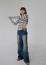 ボヘミアンデニムパンツ / bohemian denim trousers