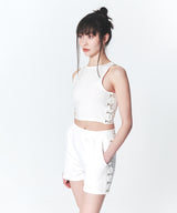 フックNアイタンクトップ/Hook N Eye Tank Top White