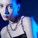 SPACE CHAIN CHOKER ( silver 925 ) (6629510119542)