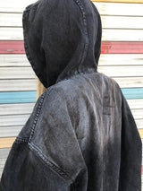 Aceite set up denim hood jacket