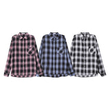 (UNISEX) スプレーディングボールドチェックシャツ