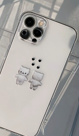 カップルライスボールキャットケース / Couple rice ball cat case