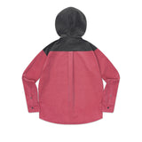 コーデュロイシャツフーディー / corduroy shirt hoodie [pink]
