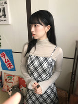 レイヤードロマンティックチェッカービスチェドレス