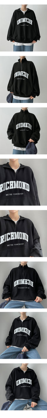 リッチクラスジップアップアノラックスウェットシャツ/Rich class zip-up anorak sweatshirt