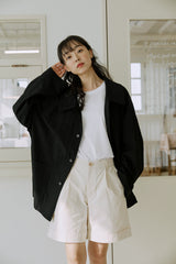 ユニセックスダッフルジャケット / unisex duffle jacket black