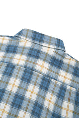 ブルーオーバーフィットチェックシャツ / PRS blue overfit checkshirts