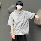 テンセルフードシャツ / Tencel Hooded shirt