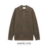 Digan Cashmere Zipper Collar Knit (6color)