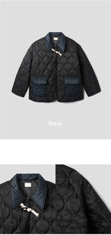 リィドゥズカラーネックキルティングダッフルジャケット/liddes collar-neck quilting duffle jacket 2color