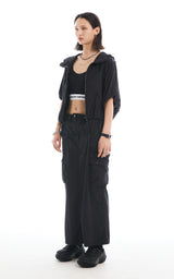 HALF ZIP-UP JUMPER_BLACK