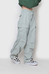 ワイドナイロンカーゴパンツ / wide nylon cargo pants