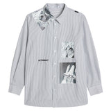 スペースプリンティングストライプTシャツ / SPACE PRINTING STRIPE SHIRT (4507719827574)