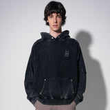 ビンテージウォシング パーカー / vintage washing hoodie [black]