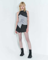 チェーンリンクレイヤードトップ / Chain Link Layered Top _ Grey
