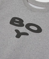ボーイロゴスウェットシャツ / BOY LOGO SWEAT SHIRTS - MELANGE
