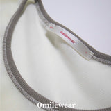 ストラップメッシュTシャツ_ beige