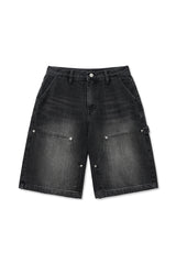 7 denim pants (black)