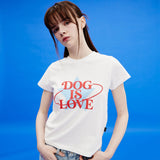 ドッグイズラブスターグラフィック半袖Tシャツ/Dog is love star graphic half sleeve tshirts