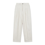 ワイドカーブフィットツータックチノパンツ / WIDE CURVE FIT TWO TUCK CHINO PANTS CREAM