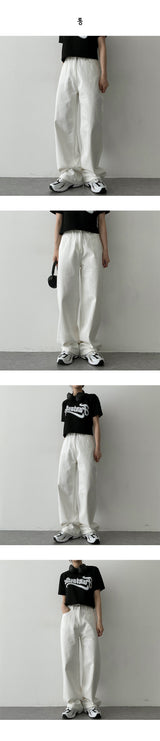 マチコットンワイドパンツ / Machi Cotton Wide Pants