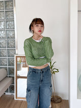 フロンクロップニット/Flon Crop Knit (4color)