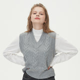 CABLE KNIT VEST_GRAY (6610822594678)