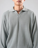 Vカラーメッシュニット/V collar mesh knit 5color