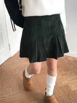 Belan golden pleated mini skirt