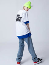 ウィッシュユーラックTシャツ/WISH YOU LUCK 1/2 T-SHIRT_WHITE