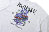 フラワーリボンスウェットシャツ/FLOWER RIBBON SWEAT SHIRT_LIGHT GREY