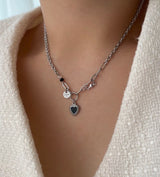 bru キッチブラックハートシックヒップネックレス/bru Kitchi Black Heart Chic Hip Necklace