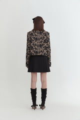 Velvet collar jacket