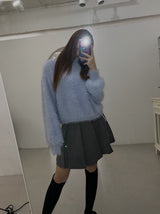 コンクアンゴラタートルネックニット