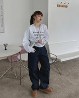 ダイヤモンドデニムパンツ / no.3014 Diamond Denim Pants