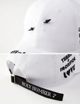 LOVE SACRIFICE ball cap_White/Black (6583127539830)